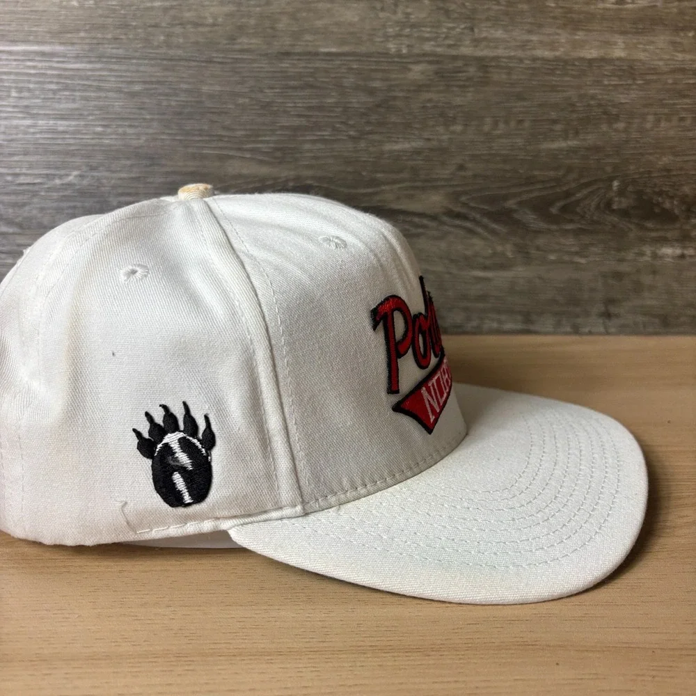 Vintage North High School Polars Hat Cap Snap Back White St Paul Minneapolis